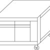 Zdjęcie Podstawa z komora rozrostu na kołach do pieca P120 A H=800mm do P120E „A” wys.800 mm, Moretti Forni MFP120ASL80