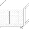 Zdjęcie Podstawa z nawilżaną komorą rozrostu do pieca P120 A, H=800mm do P120E „A” wys.800 mm, Moretti Forni MFP120ASLHUM80