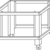 Zdjęcie Podstawa na kołach do pieca S125 H=600mm do pieca S125E wys. 600 mm, Moretti Forni MFS125S60