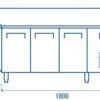 Zdjęcie Stół mroźniczy Coolhead 3 drzwiowy, 700mm Wariant podstawowy, CoolHead QN 3100