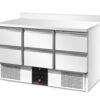 Zdjęcie Stół chłodniczy 6-szufladowy, 368 l, agregat na dole, 1367x700x962 mm, Resto Quality RQS903 6D