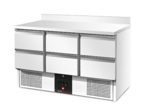 Stół chłodniczy 6-szufladowy, 368 l, agregat na dole, 1367x700x962 mm, Resto Quality RQS903 6D