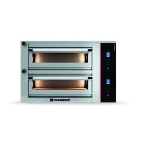 Piec do pizzy 2 komorowy, elektryczny, sterowanie cyfrowe, pojemność 2 x 6 x 34 cm, 1130x1380x720, Pizza Group Pyralis PY D12