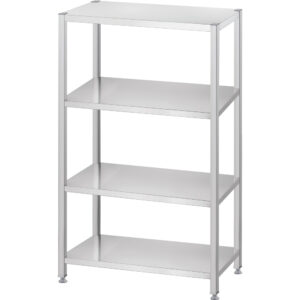 Regał magazynowy, półki pełne, Gredil, 800x400x1800 mm skręcany Stalgast 670084