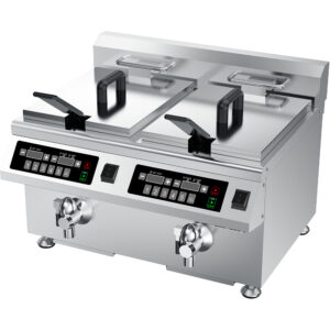 Frytownica indukcyjna, 2-komorowa, V 2x8, P 2x3.5 kW Stalgast 746782