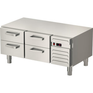 Podstawa chłodnicza,inia "700",  1200x650x600 mm, 4 szuflady GN 1/1 Stalgast 887127