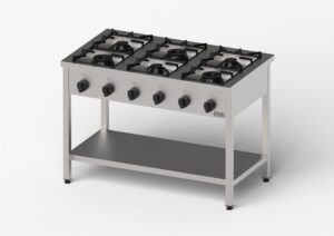 Kuchnia gazowa, Gredil, skręcana, 1200x700x850 mm, P 33.5 kW, G20/20 mbar Stalgast 976611