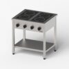 Zdjęcie Kuchnia ceramiczna, Gredil, 800x700x850 mm, 4-polowa, P 10 kW, U 400 V Stalgast 977550