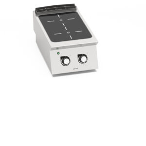 Kuchnia ceramiczna 2 polowa z elektronicznym sterowaniem B-FLEX 400x730x280 Bertos SE7P2B/VTR-BF