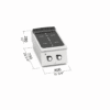 Zdjęcie Kuchnia ceramiczna 2 polowa z elektronicznym sterowaniem B-FLEX 400x730x280 Bertos SE7P2B/VTR-BF