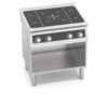 Zdjęcie Kuchnia indukcyjna 4 polowa POWERED z elektronicznym sterowaniem B-FLEX 800x730x900 Bertos SE7P4PM/IND-BF