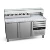 Zdjęcie Stół chłodniczy do pizzy z blatem granitowym Compact, 1590x700x854, Fagor Professional CPZC-2G