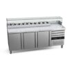 Zdjęcie Stół chłodniczy do pizzy z blatem granitowym Compact, 2110x700x854, Fagor Professional CPZC-3G