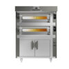 Zdjęcie Piec do pizzy 1 komorowy, elektryczny na podstawie, z okapem, o pojemności 1 x 12 x 30 cm, 1630x1430x1580, Italforni Euro EVO EVC Y080
