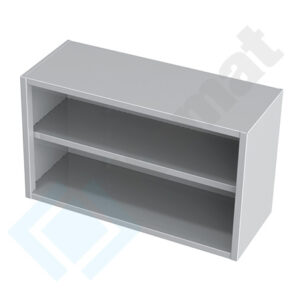 Szafka wisząca otwarta 1500x300x600, AISI 304, Komat KGT-081