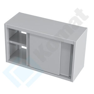 Szafka przelotowa z drzwiami suwanymi 1500x400x600, AISI 304, Komat KGT-086