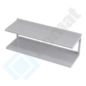 Półka wisząca podwójna 1200x400x386, AISI 304, Komat KPT-095