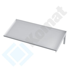 Półka skośna na kosze do zmywarki 1600x520x280, AISI 304, Komat KPT-098