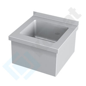 Umywalka zabudowana 450x450x280, AISI 304, Komat KUT-173
