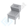 Zdjęcie Umywalka porządkowa ze zlewem 500x700x850, AISI 304, Komat KUT-175