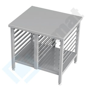 Podstawa pod piec z blatem 920x700x737, AISI 304, Komat KFT-186