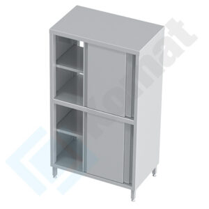 Szafa przelotowa z drzwiami suwanymi 1000x600x2000, AISI 304, Komat KDT-208