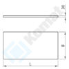 Zdjęcie Półka pełna do regału 1000x400x30, AISI 304, Komat KRT-301