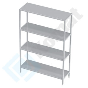 Regał magazynowy 1000x400x1800, AISI 304, Komat KRT-313