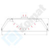 Zdjęcie Okap centralny trapezowy 1800x1600x450, AISI 304, Komat KOT-511