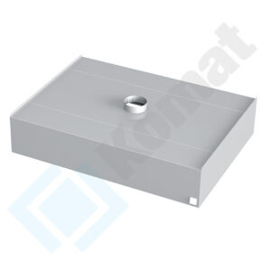Okap centralny skrzyniowy 1700x1600x450, AISI 304, Komat KOT-513