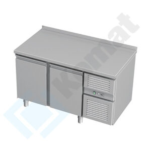 Stół mroźniczy z agregatem bocznym 1850x600x850, AISI 304, Komat KTM-810