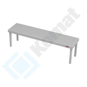 Nadstawka pojedyncza grzewcza z oświetleniem 1500x300x400, AISI 304, Komat KTG-981