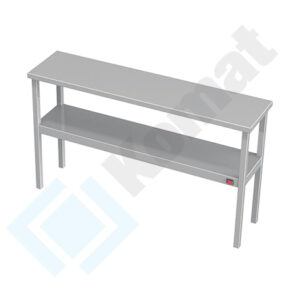 Nadstawka podwójna grzewcza z oświetleniem 1100x300x700, AISI 304, Komat KTG-991