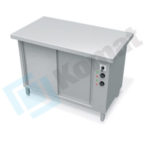 Stół grzewczy z płytą grzewczą 1235x700x900, AISI 304, Komat KL-36.7003