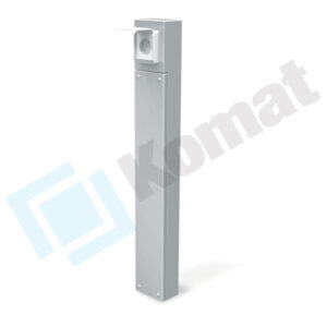 Panel przyłączy elektrycznych z gniazdem 98x70x700, AISI 304, Komat KL-39.7801