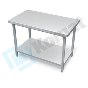 Stanowisko otwarte z półką 1200x800x900, AISI 304, Komat KL1-01.8120