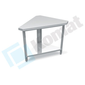 Stanowisko narożne wewnętrzne 90° 1075x570x900, AISI 304, Komat KL1-05.7090