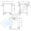 Zdjęcie Stanowisko dystrybutora 800x700x900, AISI 304, Komat KL1-09.7080