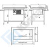Zdjęcie Stanowisko z płytą chłodniczą 1235x800x900, AISI 304, Komat KL1-13.8003