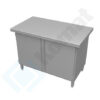 Zdjęcie Stanowisko z szafką z drzwiami skrzydłowymi 1400x800x900, AISI 304, Komat KL2-04.8140