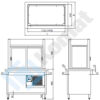 Zdjęcie Stanowisko z witryną chłodniczą z wanną – witryna zamknięta 1630x800x900, AISI 304, Komat KL2-60.8004