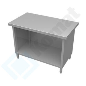 Stanowisko z szafką otwartą 900x800x900, AISI 304, Komat KL3-01.8090