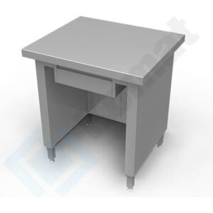 Stanowisko kasowe z szufladą 800x700x900, AISI 304, Komat KL3-10.7080