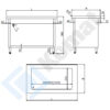 Zdjęcie Stanowisko z wanną do ekspozycji na lodzie 1560x800x900, AISI 304, Komat KL3-12.8004
