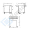 Zdjęcie Stanowisko dystrybutora 850x800x900, AISI 304, Komat KL4-09.8085