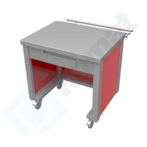 Stanowisko kasowe z szufladą 850x800x900, AISI 304, Komat KL4-10.8085
