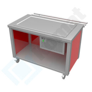 Stanowisko z płytą chłodniczą 1295x800x900, AISI 304, Komat KL4-13.8003