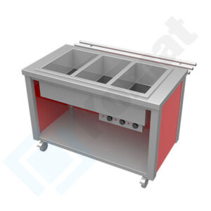 Stanowisko z bemarem powietrznym wielokomorowym 950x800x900, AISI 304, Komat KL4-22.8022