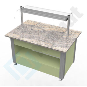 Bufet MODERN - neutralny 1500x1000x900, AISI 304, Komat KL5-01.1150