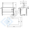 Zdjęcie Bufet MODERN – neutralny 1500x1000x900, AISI 304, Komat KL5-01.1150